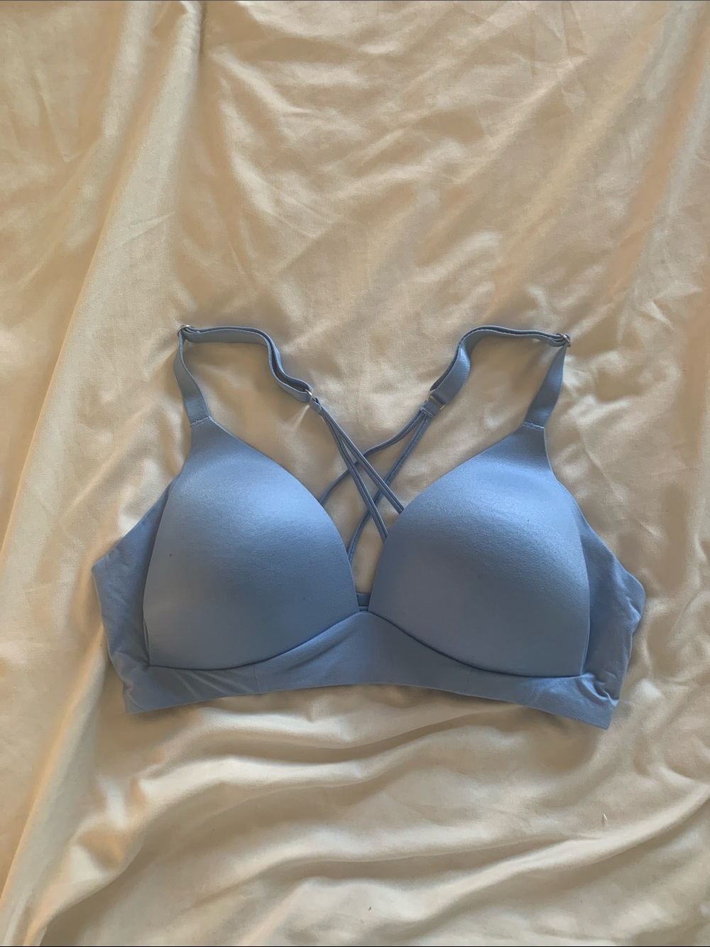 aerie Light Blue Strappy Wireless Bra